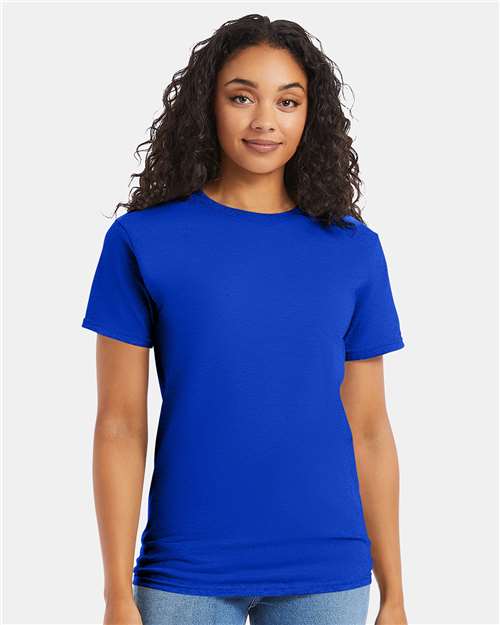 Hanes 5280 Essential-T T-Shirt - Athletic Royal - model front