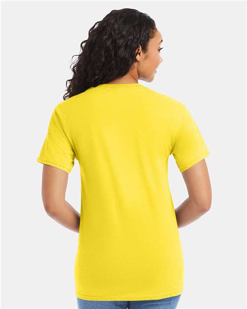 Hanes 5280 Essential-T T-Shirt - Athletic Yellow - model back