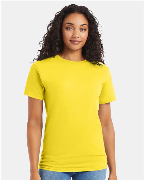 Hanes 5280 Essential-T T-Shirt - Athletic Yellow - model front