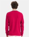 Hanes 5286 Essential-T Long Sleeve T-Shirt - Athletic Crimson - model back