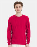 Hanes 5286 Essential-T Long Sleeve T-Shirt - Athletic Crimson - model front