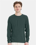 Hanes 5286 Essential-T Long Sleeve T-Shirt - Athletic Dark Green - model front