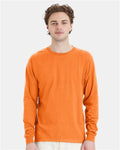 Hanes 5286 Essential-T Long Sleeve T-Shirt - Tennessee Orange - model front