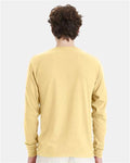 Hanes 5286 Essential-T Long Sleeve T-Shirt - Athletic Gold - model back