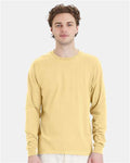 Hanes 5286 Essential-T Long Sleeve T-Shirt - Athletic Gold - model front