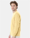 Hanes 5286 Essential-T Long Sleeve T-Shirt - Athletic Gold - model side