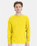 Hanes 5286 Essential-T Long Sleeve T-Shirt - Athletic Yellow - model front