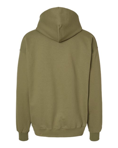 Hanes F170 Ultimate Cotton Hooded Sweatshirt - Oregano - back