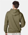 Hanes F170 Ultimate Cotton Hooded Sweatshirt - Oregano - model back