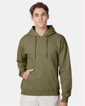 Hanes F170 Ultimate Cotton Hooded Sweatshirt - Oregano - model front