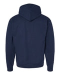Hanes P170 EcoSmart Hooded Sweatshirt - Athletic Navy - back