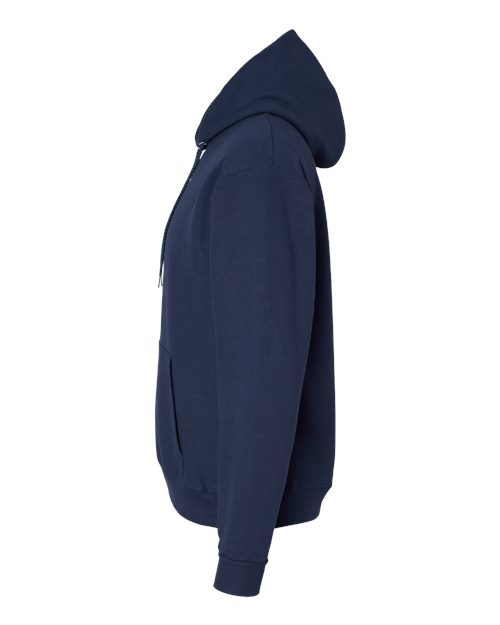 Hanes P170 EcoSmart Hooded Sweatshirt - Athletic Navy - side