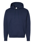 Hanes P170 EcoSmart Hooded Sweatshirt - Athletic Navy - flat front