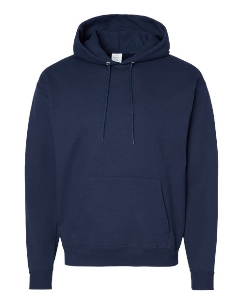 Hanes P170 EcoSmart Hooded Sweatshirt - Athletic Navy - flat front