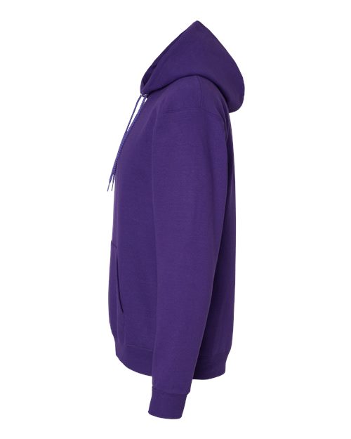 Hanes P170 EcoSmart Hooded Sweatshirt - Athletic Purple - side