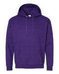 Hanes P170 EcoSmart Hooded Sweatshirt - Athletic Purple - flat front