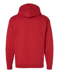 Hanes P170 EcoSmart Hooded Sweatshirt - Athletic Crimson - back