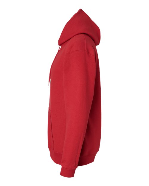 Hanes P170 EcoSmart Hooded Sweatshirt - Athletic Crimson - side