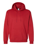 Hanes P170 EcoSmart Hooded Sweatshirt - Athletic Crimson - flat front