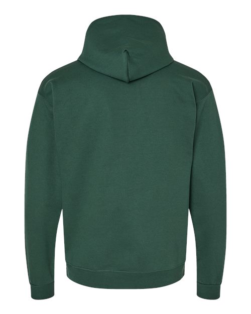 Hanes P170 EcoSmart Hooded Sweatshirt - Athletic Dark Green - back