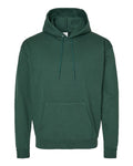 Hanes P170 EcoSmart Hooded Sweatshirt - Athletic Dark Green - flat front