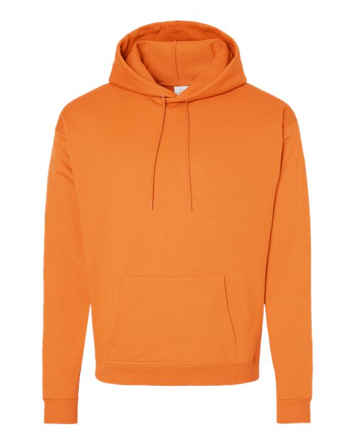 Hanes P170 EcoSmart Hooded Sweatshirt - Tennessee Orange - flat front