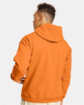 Hanes P170 EcoSmart Hooded Sweatshirt - Tennessee Orange - model back