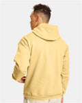 Hanes P170 EcoSmart Hooded Sweatshirt - Athletic Gold - model back
