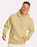 Hanes P170 EcoSmart Hooded Sweatshirt - Athletic Gold - model front