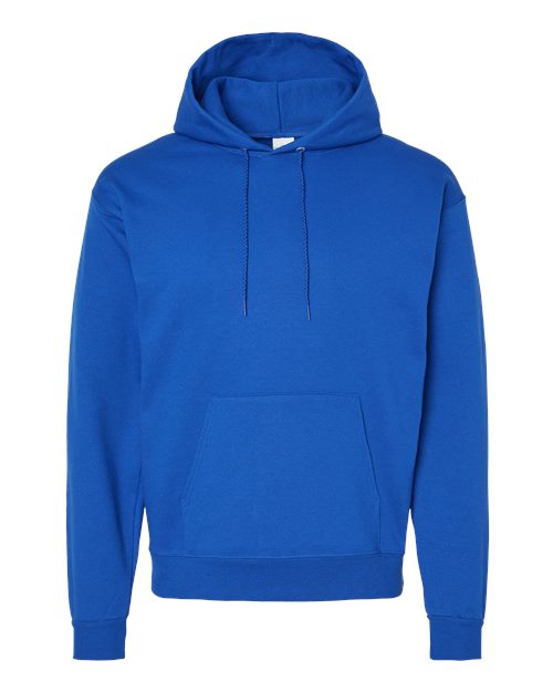 Hanes P170 EcoSmart Hooded Sweatshirt - Athletic Royal - flat front