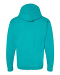 Hanes P170 EcoSmart Hooded Sweatshirt - Athletic Teal - back