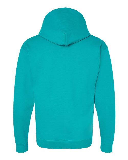 Hanes P170 EcoSmart Hooded Sweatshirt - Athletic Teal - back