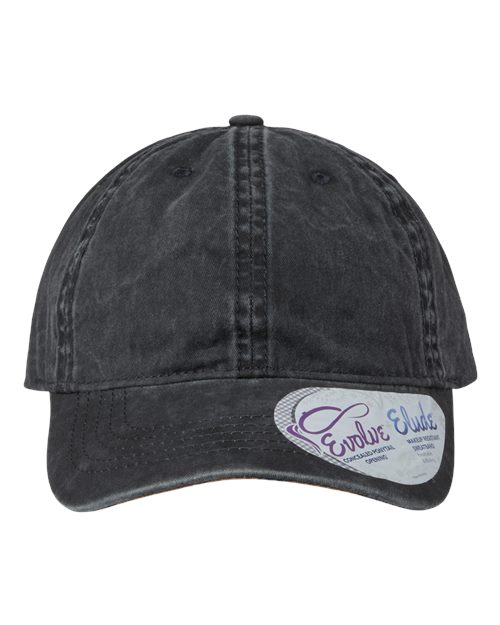 Infinity Her CASSIE Women's Pigment-Dyed with Fashion Undervisor Cap - Black/ Leopard - front
