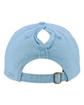 Infinity Her CASSIE Women's Pigment-Dyed with Fashion Undervisor Cap - Cashmere Blue/ Floral - back