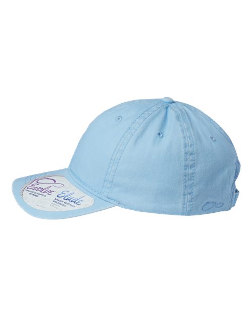 Infinity Her CASSIE Women's Pigment-Dyed with Fashion Undervisor Cap - Cashmere Blue/ Floral - side