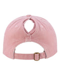 Infinity Her CASSIE Women's Pigment-Dyed with Fashion Undervisor Cap - Dusty Pink/ Floral - back