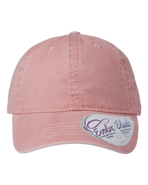 Infinity Her CASSIE Women's Pigment-Dyed with Fashion Undervisor Cap - Dusty Pink/ Floral - front
