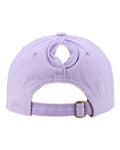 Infinity Her CASSIE Women's Pigment-Dyed with Fashion Undervisor Cap - Lavender/ Stripes - back