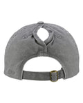 Infinity Her CASSIE Women's Pigment-Dyed with Fashion Undervisor Cap - Light Grey/ Polka Dots - back