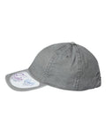 Infinity Her CASSIE Women's Pigment-Dyed with Fashion Undervisor Cap - Light Grey/ Polka Dots - side