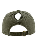 Infinity Her CASSIE Women's Pigment-Dyed with Fashion Undervisor Cap - Olive/ Camo - back