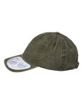 Infinity Her CASSIE Women's Pigment-Dyed with Fashion Undervisor Cap - Olive/ Camo - side