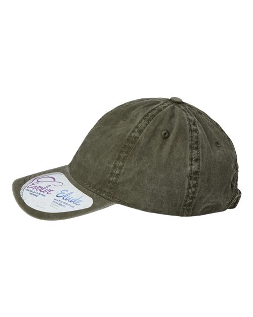 Infinity Her CASSIE Women's Pigment-Dyed with Fashion Undervisor Cap - Olive/ Camo - side