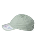 Infinity Her CASSIE Women's Pigment-Dyed with Fashion Undervisor Cap - Sage/ Polka Dots - side