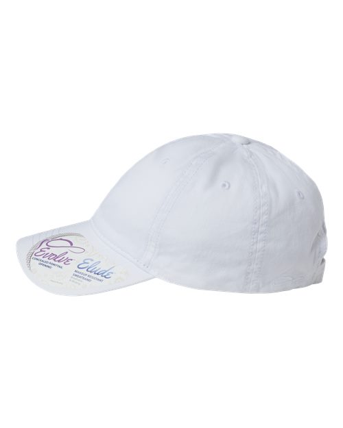 Infinity Her CASSIE Women's Pigment-Dyed with Fashion Undervisor Cap - White/ Floral - side