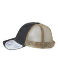 Infinity Her TESS Women's Washed Mesh-Back Cap - Black/ Leopard - side