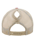 Infinity Her TESS Women's Washed Mesh-Back Cap - Dusty Pink/ Floral - back