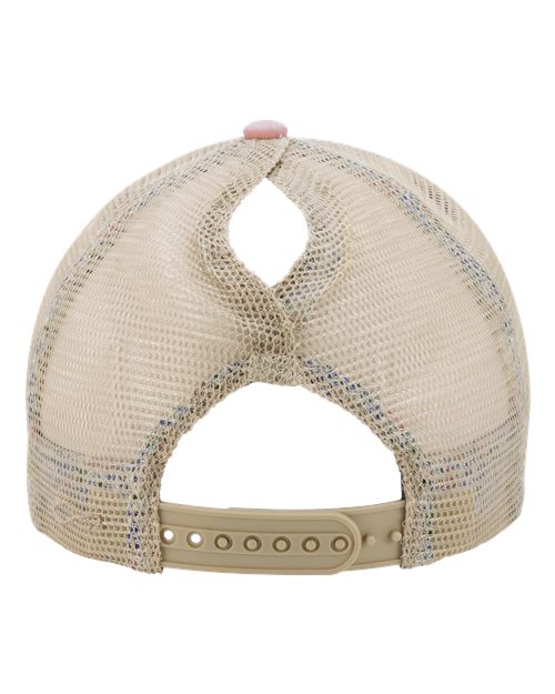 Infinity Her TESS Women's Washed Mesh-Back Cap - Dusty Pink/ Floral - back