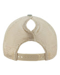 Infinity Her TESS Women's Washed Mesh-Back Cap - Sage/ Polka Dots - back