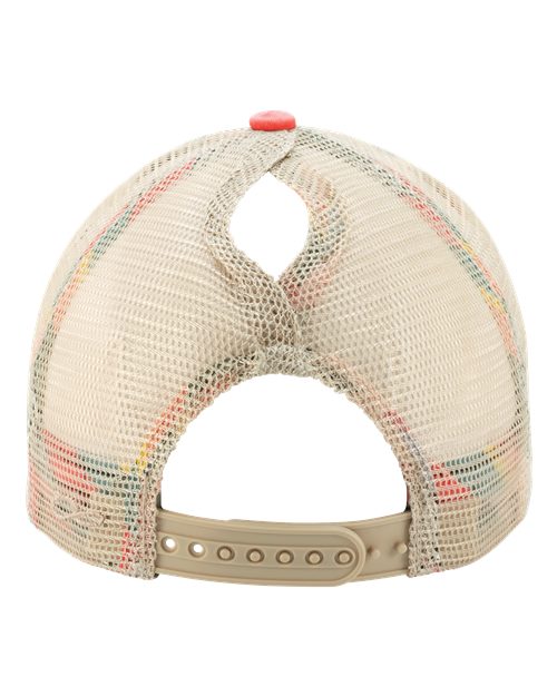 Infinity Her TESS Women's Washed Mesh-Back Cap - Sherbet/ Stripes - back